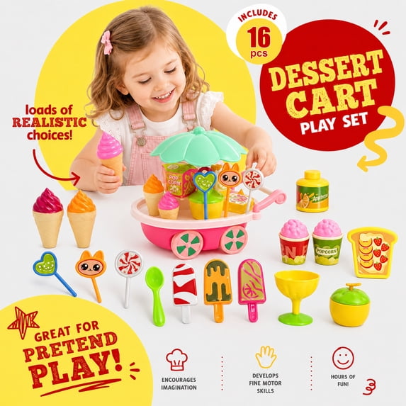 Flynow Pop up Play Tent for Kids Aged 3-5 Years Old Boys and Girls Ball Pit : Dessert Playhouse Toy Play Tents for Toddlers 3-5 Kids Tent Indoor Outdoor Playhouse Toys for 3 + Year Old