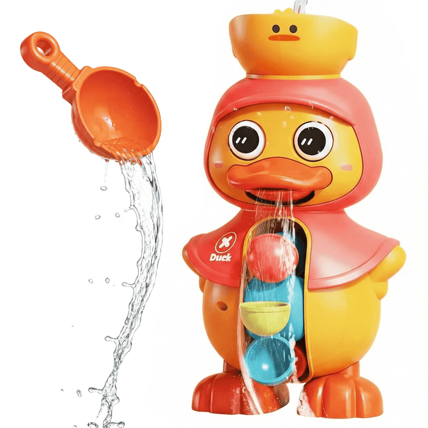 Flynow Bath Toy for Toddler 1-3 Year Old, Baby Waterfall Bathtub Toy with Suction Cup, Kids Bath Tub Shower Playset, Infant Bathtime Fun Birthday Gift 18 24 Month, Girl Boy Age 1 2 3 4 5
