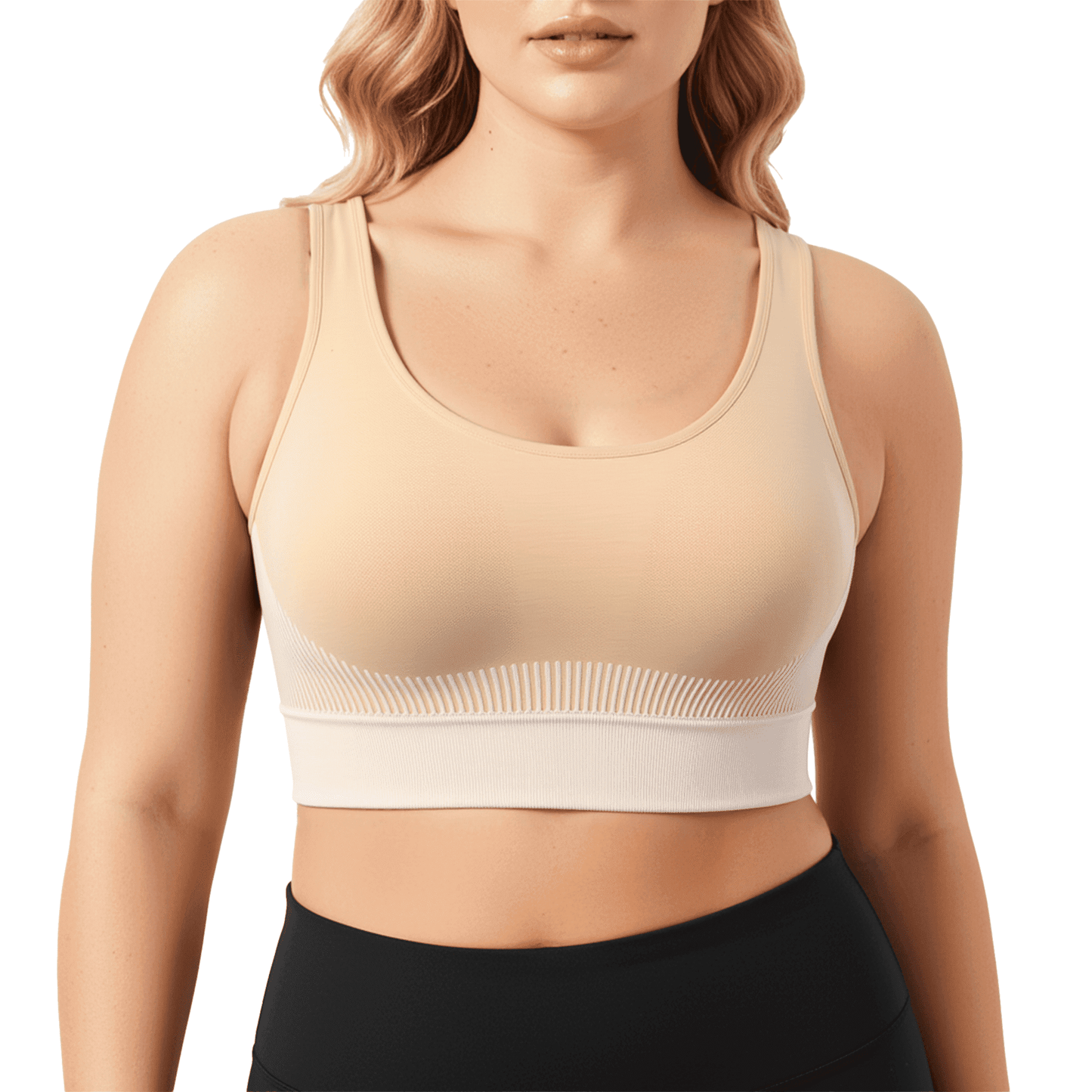 WQD Sports Bras for Women High Support Wirefree Padded Workout Bras Comfortable Athletic Yoga Bra Tops for Running Training Fitness Gym