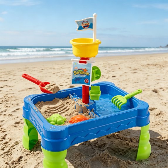 Flynow Water Table,Play Sand Sensory Water with Accessories, Summer Outdoor Sandbox